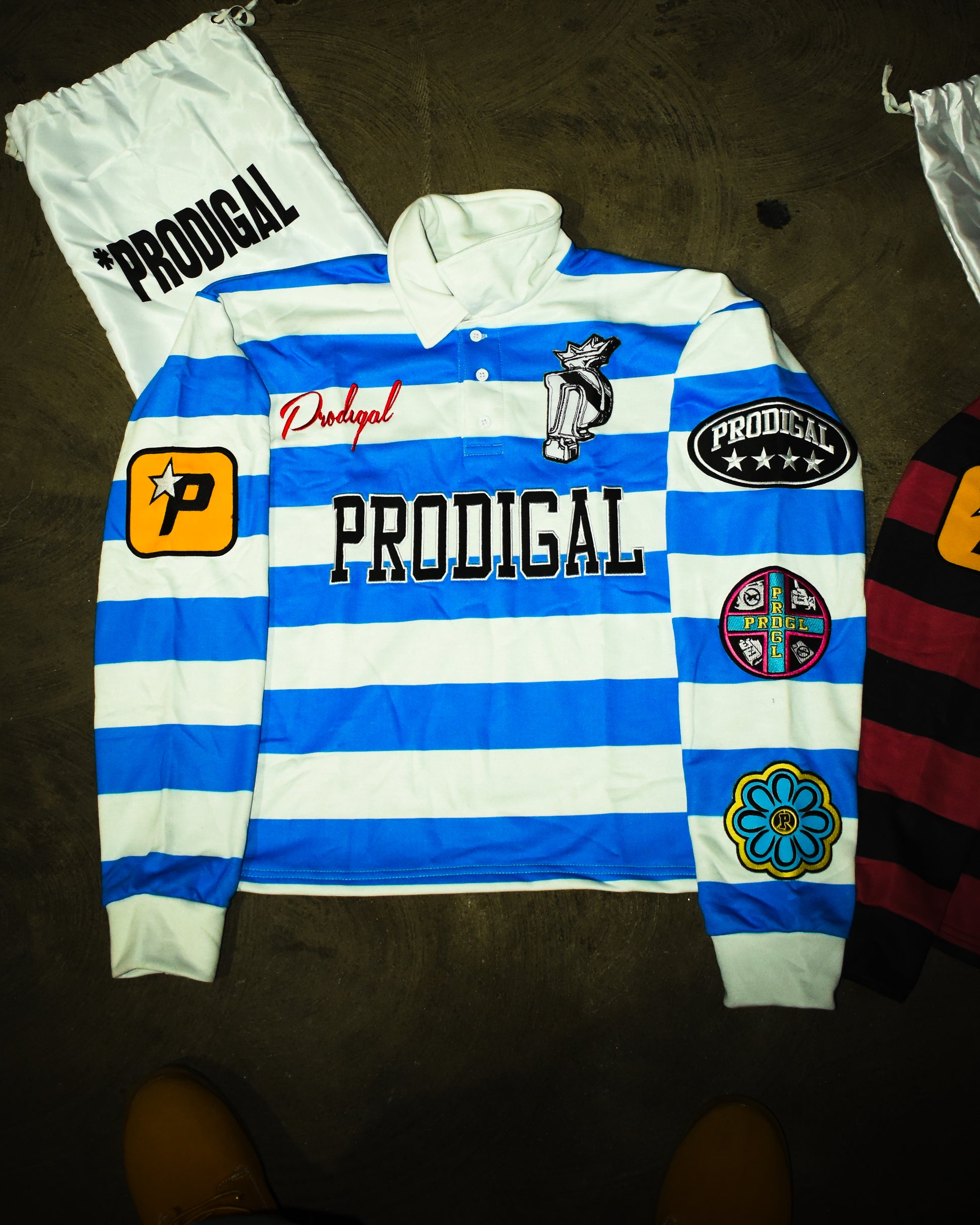"Baby Blue" Rugby Polo